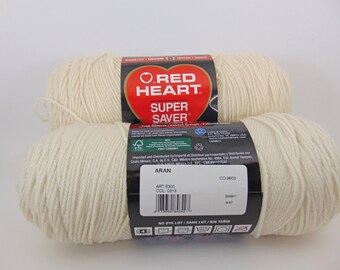 Aran - Red Heart Super Saver yarn worsted weight 100% acrylic - 1033
