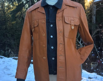 Vintage leather jacket blazer by Startown, 46L