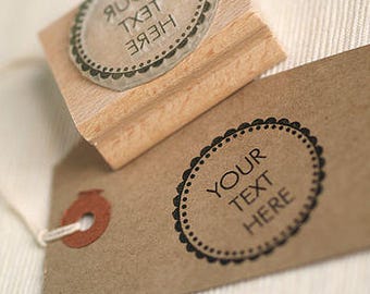 Rubber Stamp with your Custom Text