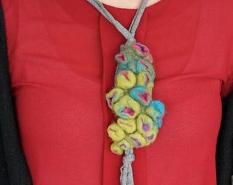 Sea anemone mermaid necklace
