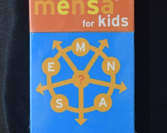 Mensa for Kids: 75 Brain Bafflers Chronicle Books Ages 7 & up 1997 NEW Sealed