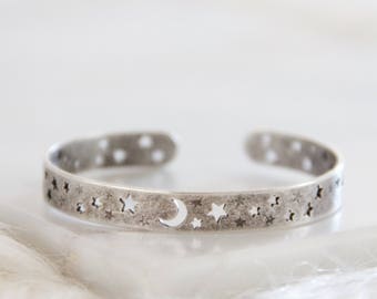 Moon and Stars, Crescent Bracelet