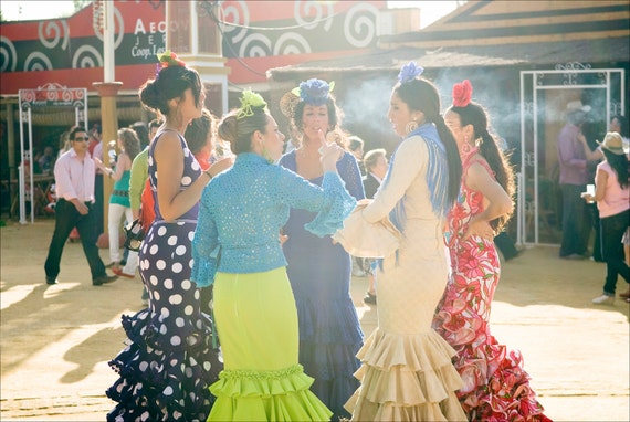 Senorita Gossip, Spanish festival, Jerez Horse Festival, Photographic Print, Limited edition Print
