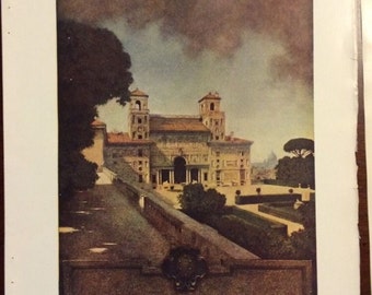 Original Maxfield Parrish Prints - 1904 Century Magazine "Italian Villas and Their Gardens" by Edith Wharton