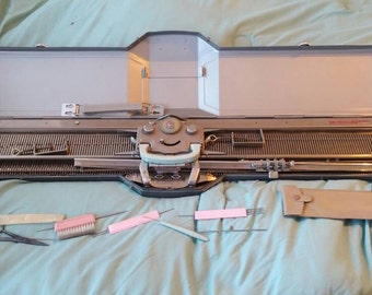 On Sale Vintage ARS Knitting Machine with Original Case for Handmade Items and Crafting