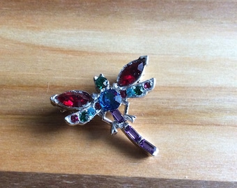 Colourful Dragonfly Brooch
