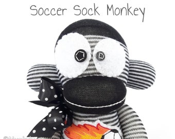 Soccer Sock Monkey • Free Customization