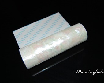 White Mother-of-Pearl Flexible Adhesive Veneer (MOP Shell Nacre Overlay Inlay Luthier)