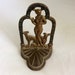 Art Deco, Brass Bookend, Woman with 2 dogs, 4 x 7 inch bookend, single bookend, library item, vintage bookend, brass antique, book accessory