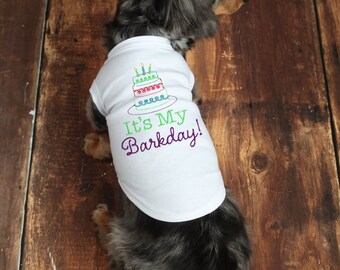 Dog birthday shirt | Etsy