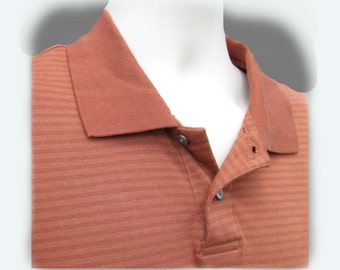 men's knit shirt, collared knit shirt, short sleeve shirt,polo shirt, size L (large), # 77