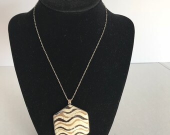 Vintage Japanese Handmade Ceramic Pendant