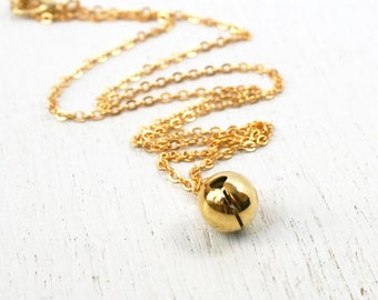 Golden Jingle Bell Necklace