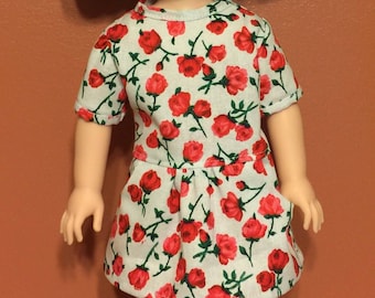Roses top and leggings for the 14.5" doll
