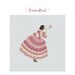 Girl Blowing Flower. Instant Download PDF Cross Stitch Pattern