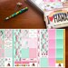 Birthday Girl Planner Stickers, Weekly Kit, Vertical Planner Stickers