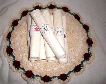 100 Monogram Wedding Napkin Ring Cuffs Wraps. Personalized Favors - monogrammed