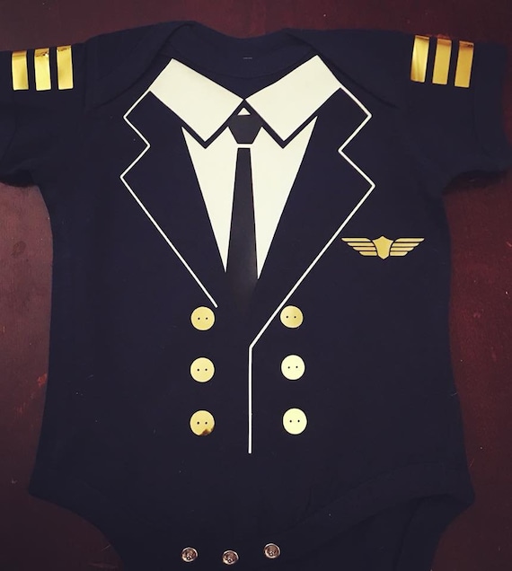 Pilot Baby Bodysuit - Baby, Toddler, baby shower, halloween onesie, costume onesie, police officer onesie