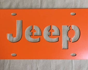 Jeep License Plate 