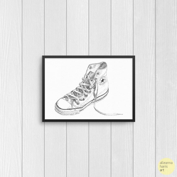 converse chuck taylor drawing