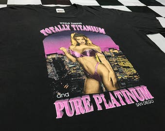 Vintage Totally platinum pure platinum shirt world tour 1995's 2 side printed Size L Excellent condition