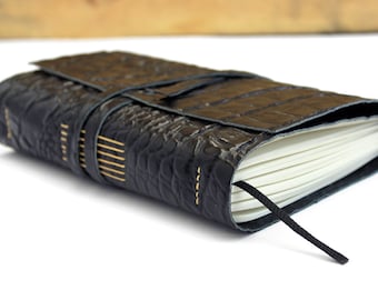 Leather bound journal, leather book, notebook, sketchbook, diary, recipi book, handmade