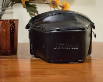 Black Nikon Camera Case, Vintage Camera Case