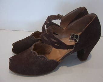 Peep Toe Pumps - Larsonette 1940's