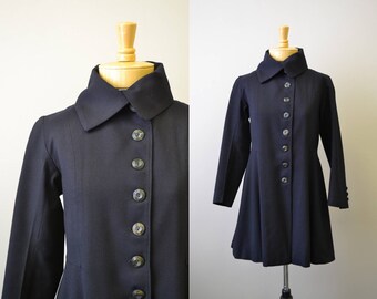 1930s/40s Black Wool Coat