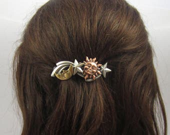 CELESTIAL French Barrette 70mm- Celestial Jewelry- Hair Barrette- French Clip