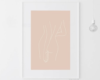 Nude sketch | Etsy