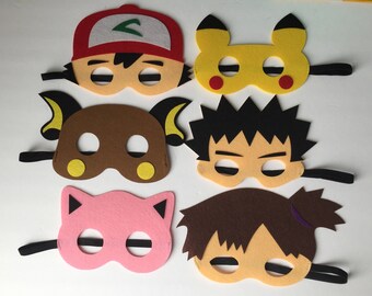 Poke Monster Kids Felt Mask PARTY FAVORS II