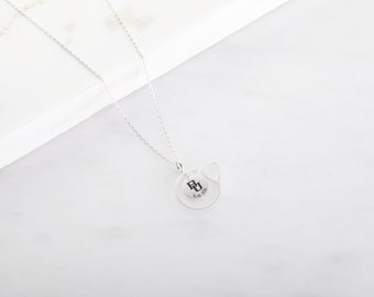 Nurse Graduation gift • Custom Name Stethoscope Necklace • Doctor Gift • School Logo Necklace • Medical Student Gift • White Coat Gift
