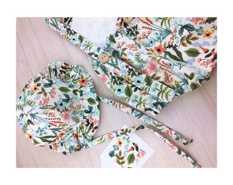 Spring set; Frog and Sun Hat