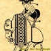 Kawaii Buffalo Girl Rubber Stamp