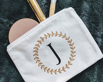 Personalized Cosmetic Bag - Large Cosmetic Bag - Makeup Bag - Bridesmaid Gift - Make Up Bag - Personalized Bag - Makeup Case - Wedding Gift