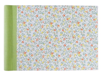 Photo album, spiral bound with linen hinge and Carta Varese-cover "Flower Meadow"