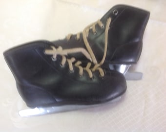 kids ice skates vintage boots shoes