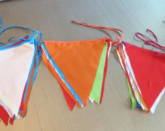 Bunting Pennant Garland Multi-color bunting pennants, flags for birthdays parties and celebrations
