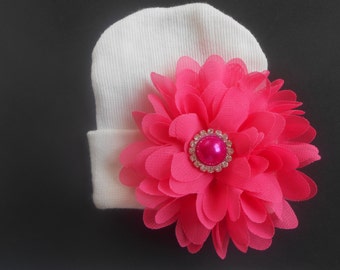 Newborn hospital hat, Baby hat, newborn girl hat, infant girl hat, hospital newborn hat, newborn hat, infant hat, baby hat, baby bow