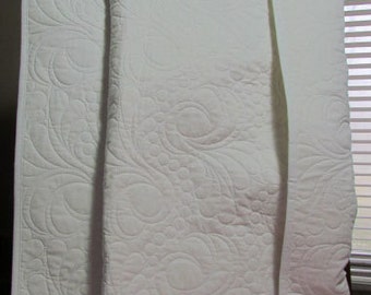 Personalized Heirloom Whole Cloth Queen Quilt