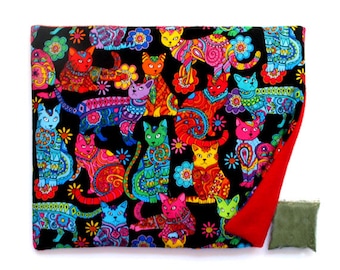 Catnip Mat plus Catnip Gorgeous Cats Refillable Reversible