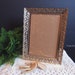 Vintage Picture Frame, Floral Punched Brass, 5x7 Photo Frame, Boho, Bohemian Decor
