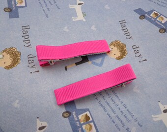 Sale--20 pcs girl hair clips - satin hair clips - girl barrettes