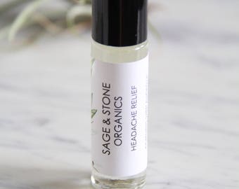 Headache Roll On with Magnesium Oil | All Natural | Vegan | Natural Headache Relief | Migraine Relief | Headache Relief | Magnesium Oil Rol