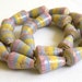 Paper Bead Jewelry Supplies - Hand painted - Lot of 22 - #1304