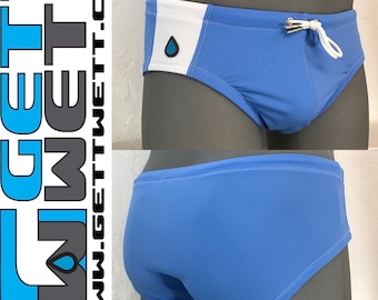 Resort Brief in Periwinkle and White