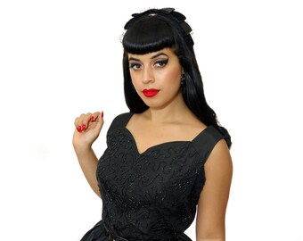 Vintage 1950s Dress / 50s Party Dress / Vintage 50s Evening Gown / 50s LBD