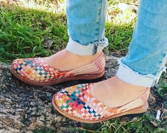 Leather Huaraches - Woman Huaraches and Sandals - Leather Espadrilles