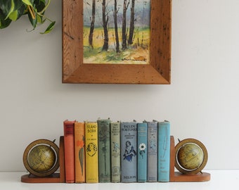 Vintage Globe Bookends - Shelf Decor
